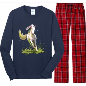 Horse Lover Shirts Girl Horseback Riding Equestrian Horse Long Sleeve Pajama Set