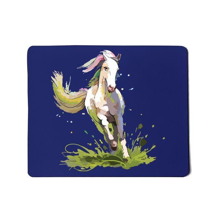 Horse Lover Shirts Girl Horseback Riding Equestrian Horse Mousepad