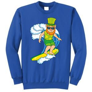 Hawaiian Leprechaun St Patricks Day Surfing Leprechaun Cute Gift Sweatshirt