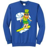 Hawaiian Leprechaun St Patricks Day Surfing Leprechaun Cute Gift Sweatshirt