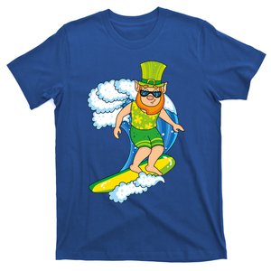 Hawaiian Leprechaun St Patricks Day Surfing Leprechaun Cute Gift T-Shirt