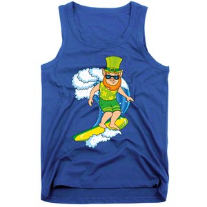 Hawaiian Leprechaun St Patricks Day Surfing Leprechaun Cute Gift Tank Top