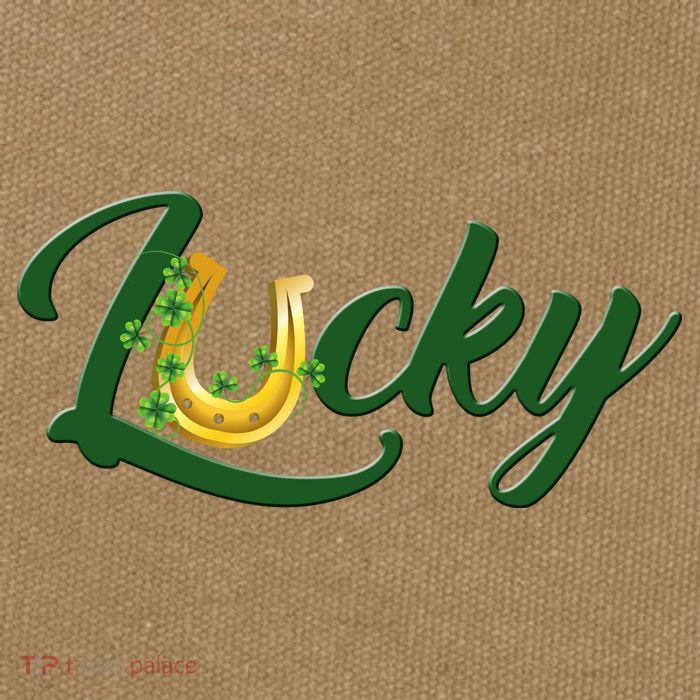 Horseshoe Lucky St Patrick's Day Cotton Canvas Backpack