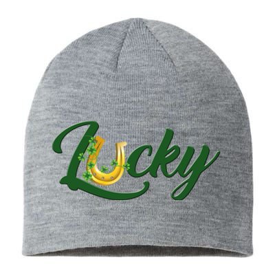 Horseshoe Lucky St Patrick's Day Sustainable Beanie