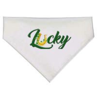 Horseshoe Lucky St Patrick's Day USA-Made Doggie Bandana