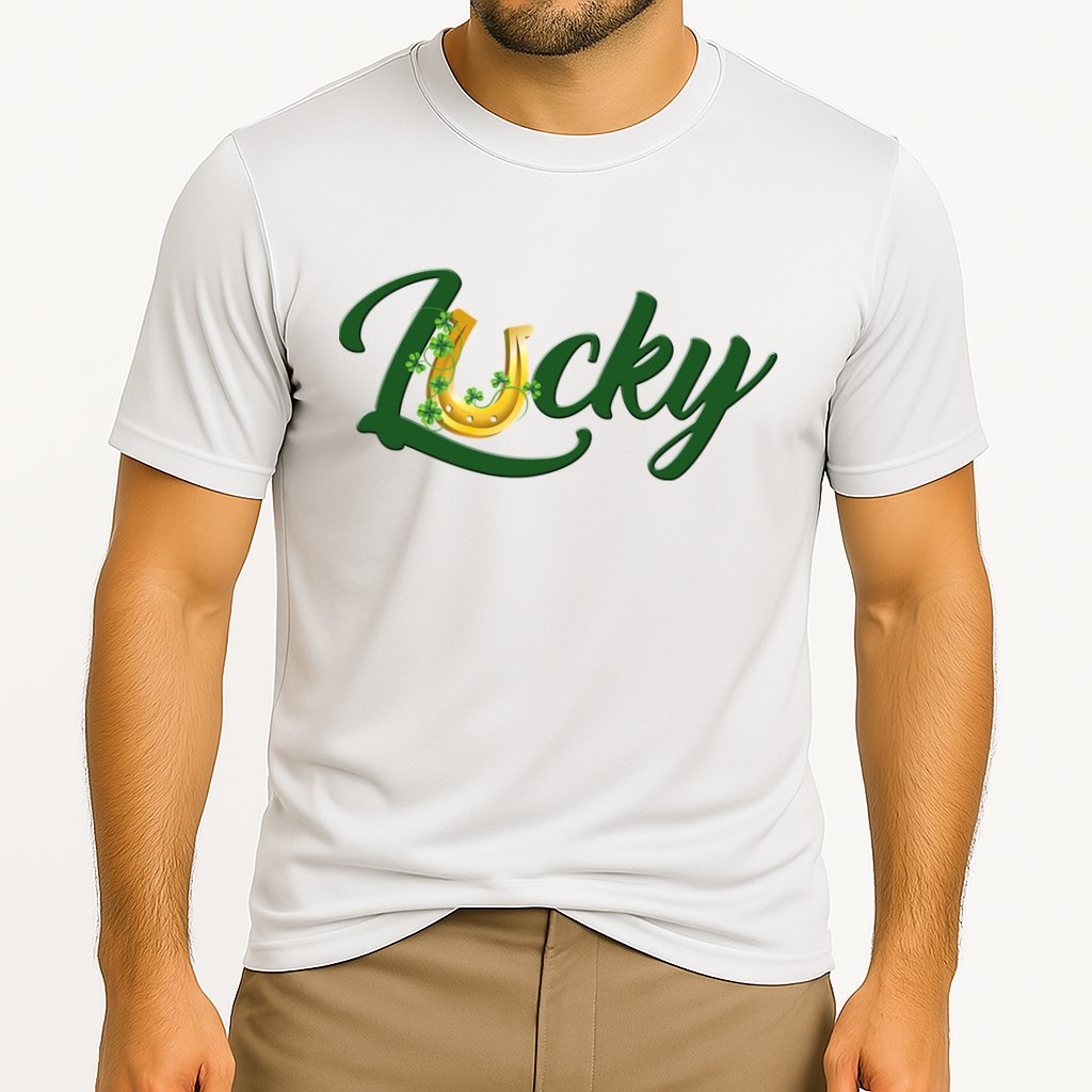 Horseshoe Lucky St Patrick's Day Performance Shirt