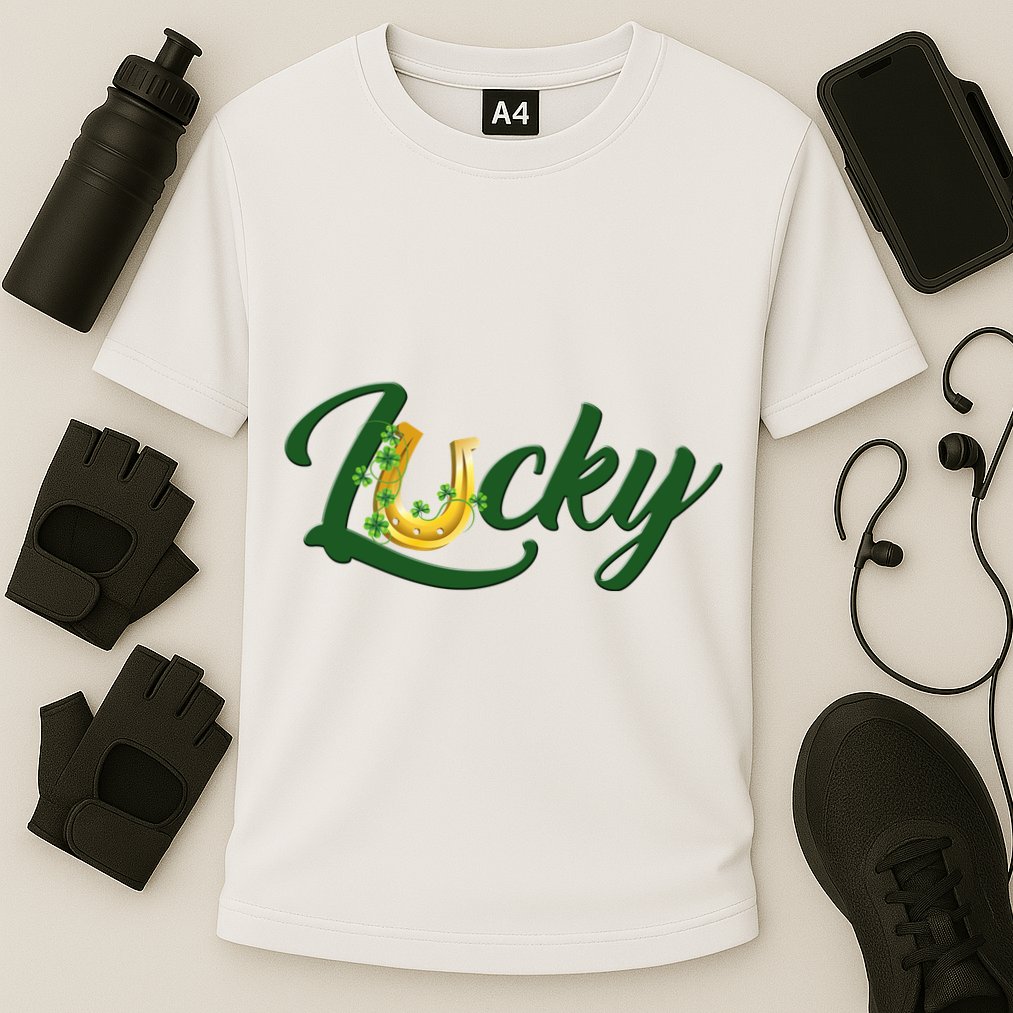 Horseshoe Lucky St Patrick's Day Performance Shirt