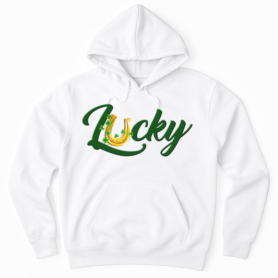 Horseshoe Lucky St Patrick's Day Hoodie