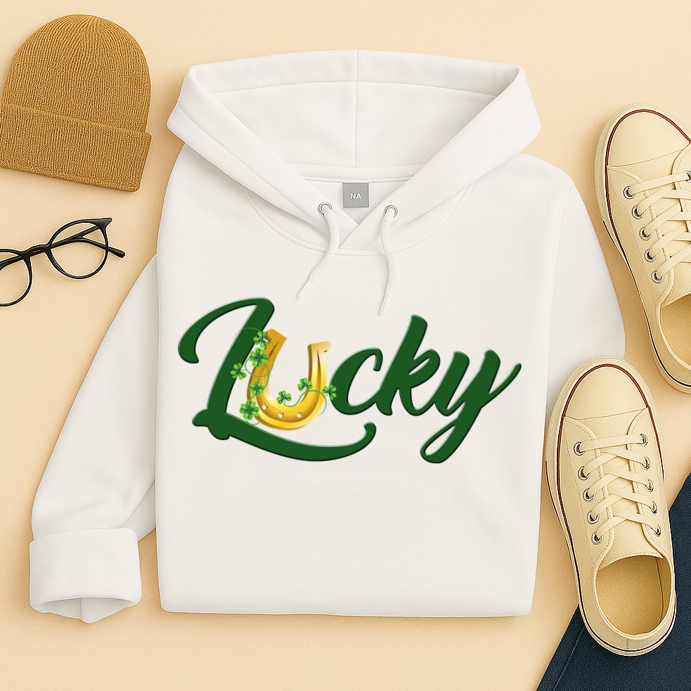 Horseshoe Lucky St Patrick's Day Hoodie
