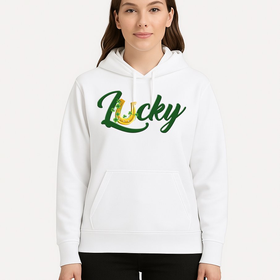 Horseshoe Lucky St Patrick's Day Hoodie