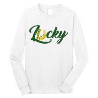 Horseshoe Lucky St Patrick's Day Long Sleeve Shirt