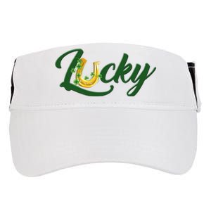 Horseshoe Lucky St Patrick's Day Adult Drive Performance Visor