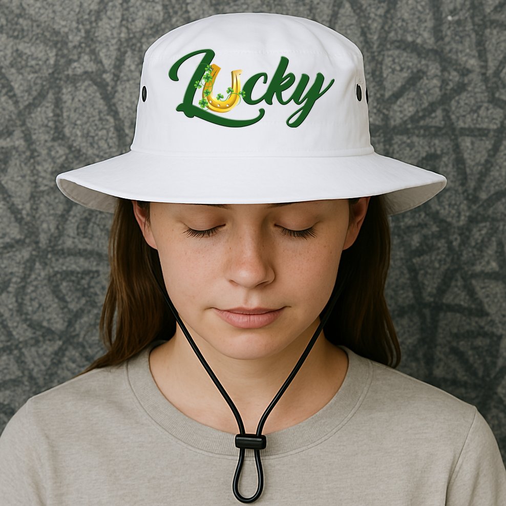 Horseshoe Lucky St Patrick's Day Bucket Hat