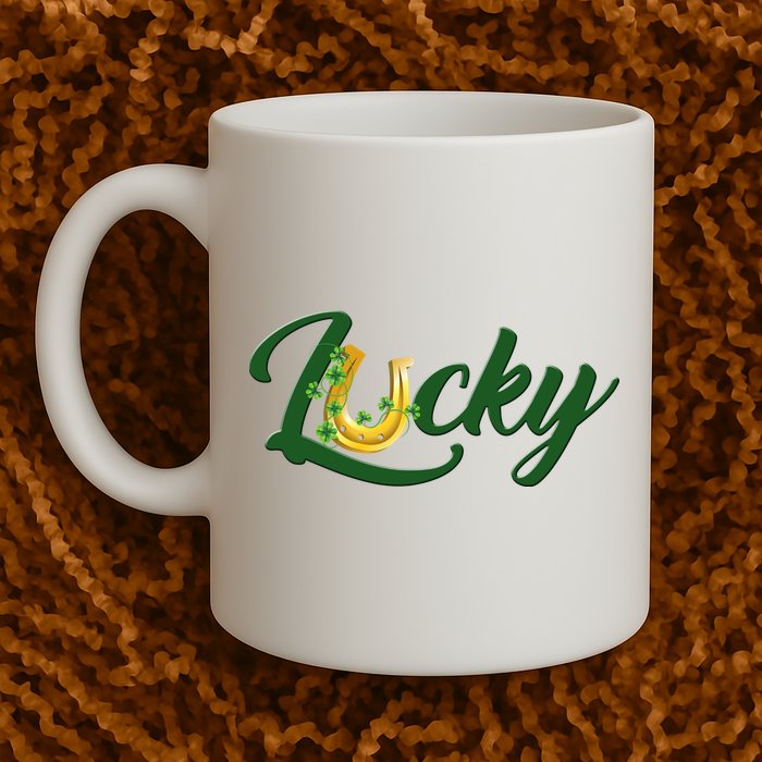 Horseshoe Lucky St Patrick's Day Mug