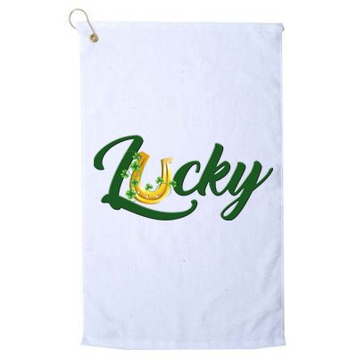 Horseshoe Lucky St Patrick's Day Golf Towel