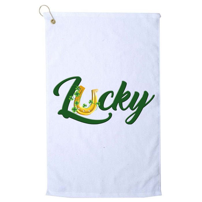 Horseshoe Lucky St Patrick's Day Golf Towel