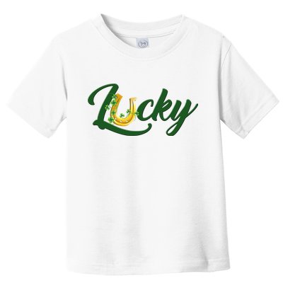 Horseshoe Lucky St Patrick's Day Toddler T-Shirt
