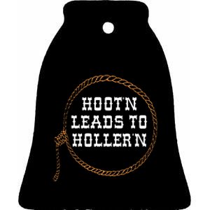 Hootn Leads To Hollern Ceramic Bell Ornament