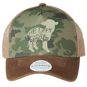 He Left The 99 To Rescue Me Religious Christian Legacy Tie Dye Trucker Hat