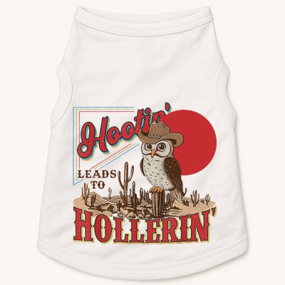 Hootin Leads To Hollerin Owl Cowboy Western Owl Cowboy Doggie Tank