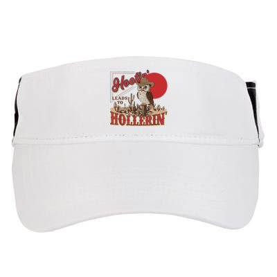 Hootin Leads To Hollerin Owl Cowboy Western Owl Cowboy Adult Drive Performance Visor