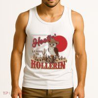 Hootin Leads To Hollerin Owl Cowboy Western Owl Cowboy Tank Top