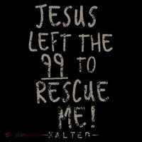 He Left The 99 To Rescue Me Christian Gifts Flatbill Hat