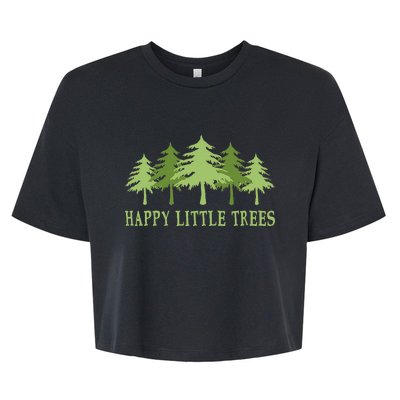 Happy Little Trees Bella+Canvas Jersey Crop Tee