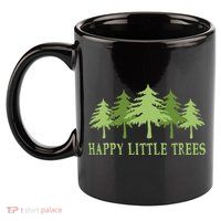 Happy Little Trees 11oz C Handle Ceramic Mug