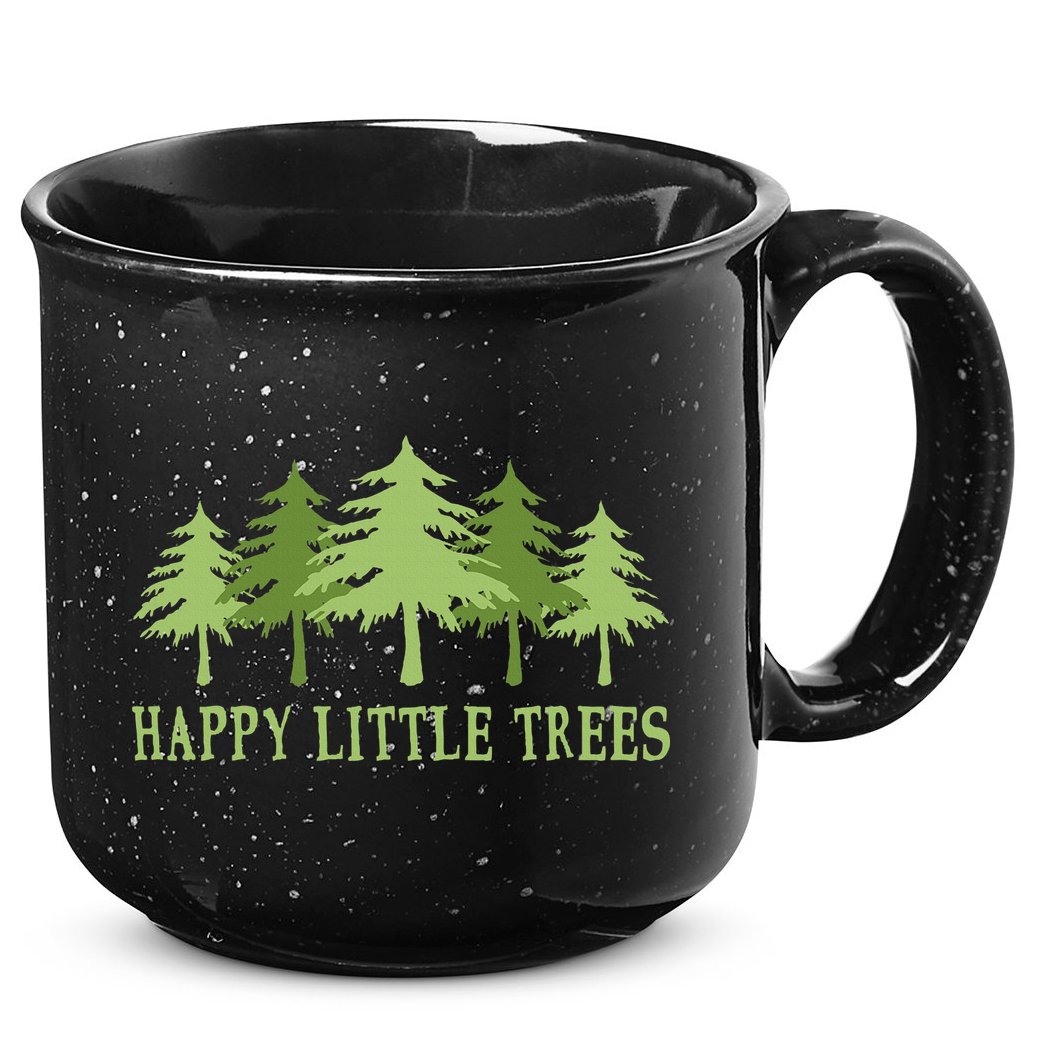 Happy Little Trees 15oz Campfire Ceramic Mug