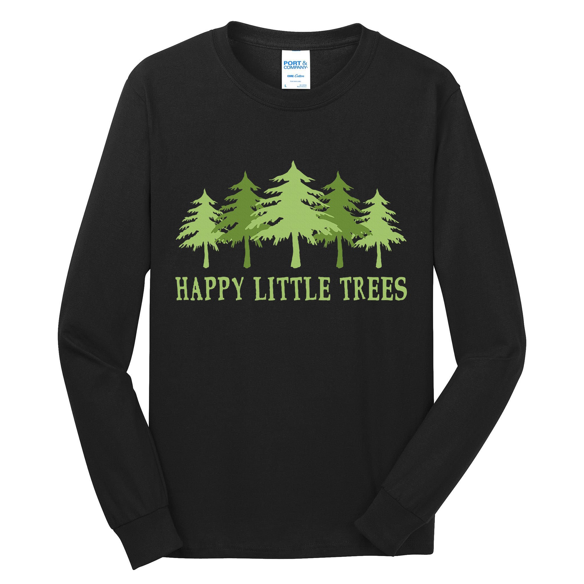 Happy Little Trees Tall Long Sleeve T-Shirt