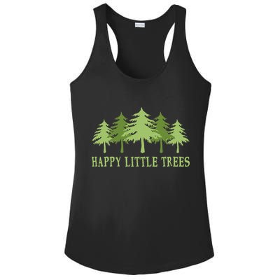Happy Little Trees Ladies PosiCharge Competitor Racerback Tank