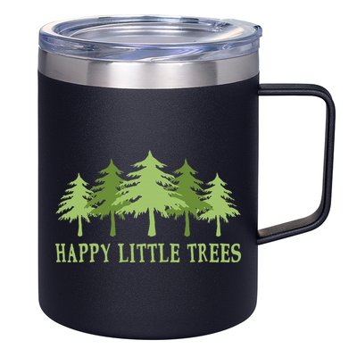 Happy Little Trees 12oz Stainless Steel Coffee Mug