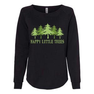 Happy Little Trees Womens California Wash Sweatshirt