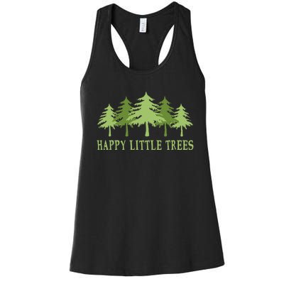 Happy Little Trees Women's Racerback Tank