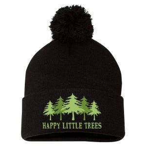 Happy Little Trees Pom Pom 12in Knit Beanie