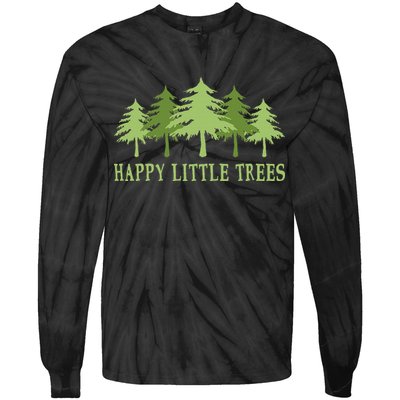 Happy Little Trees Tie-Dye Long Sleeve Shirt