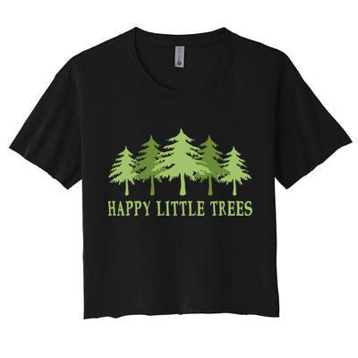 Happy Little Trees Crop Top