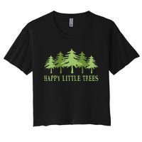 Happy Little Trees Women's Crop Top Tee