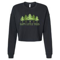 Happy Little Trees Cropped Pullover Crew