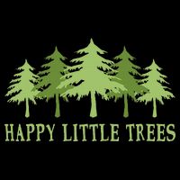 Happy Little Trees Cropped Pullover Crew