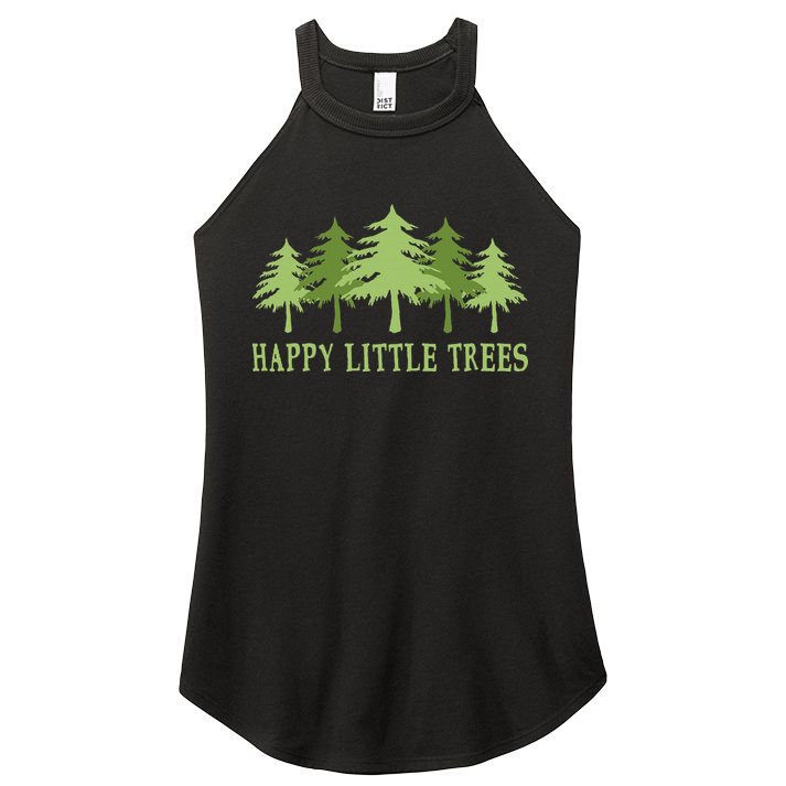 Happy Little Trees Women's Perfect Tri Rocker Tank