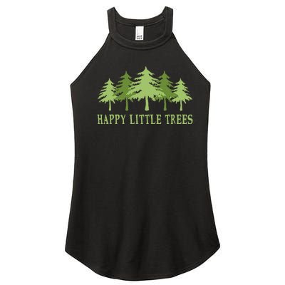 Happy Little Trees Women's Perfect Tri Rocker Tank