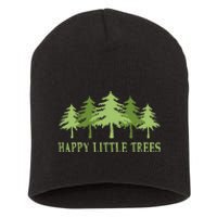 Happy Little Trees Short Acrylic Beanie