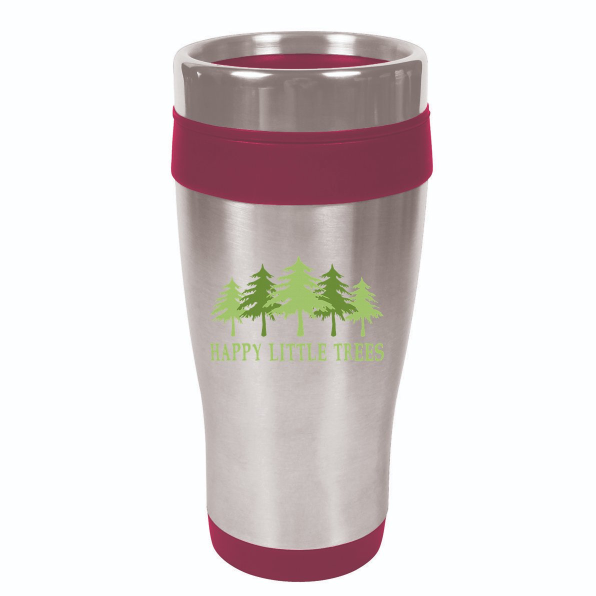 Happy Little Trees 16oz Travel Tumbler