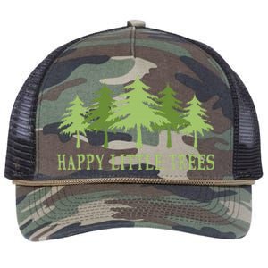 Happy Little Trees Retro Rope Trucker Hat Cap