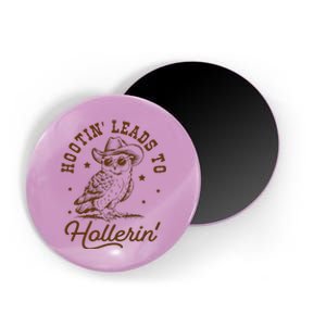 Hootin Leads To Hollerin Owl Cow Magnet