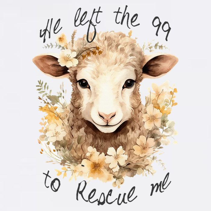 He Left The 99 To Rescue Me Jesus Saves Never Abandon You Cooling Performance Crew T-Shirt