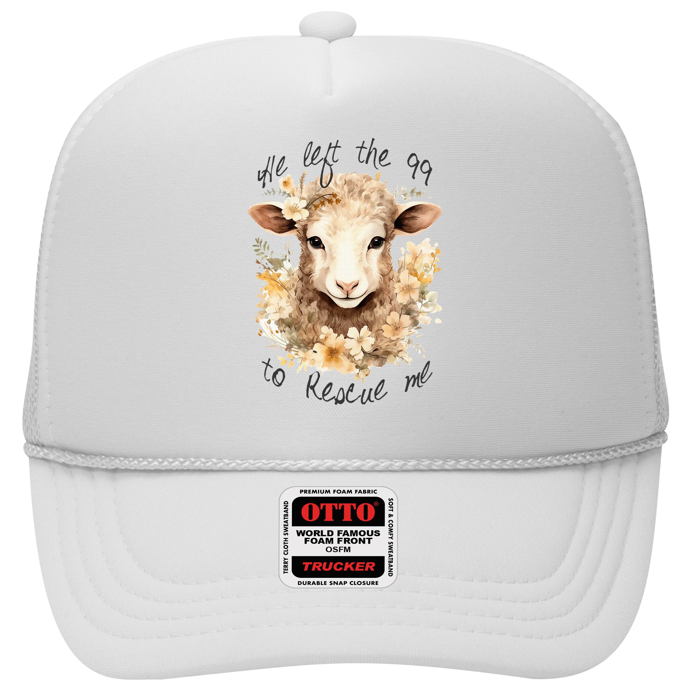 He Left The 99 To Rescue Me Jesus Saves Never Abandon You Hat