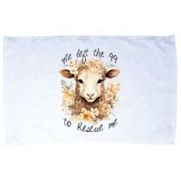 He Left The 99 To Rescue Me Jesus Saves Never Abandon You Microfiber Hand Towel